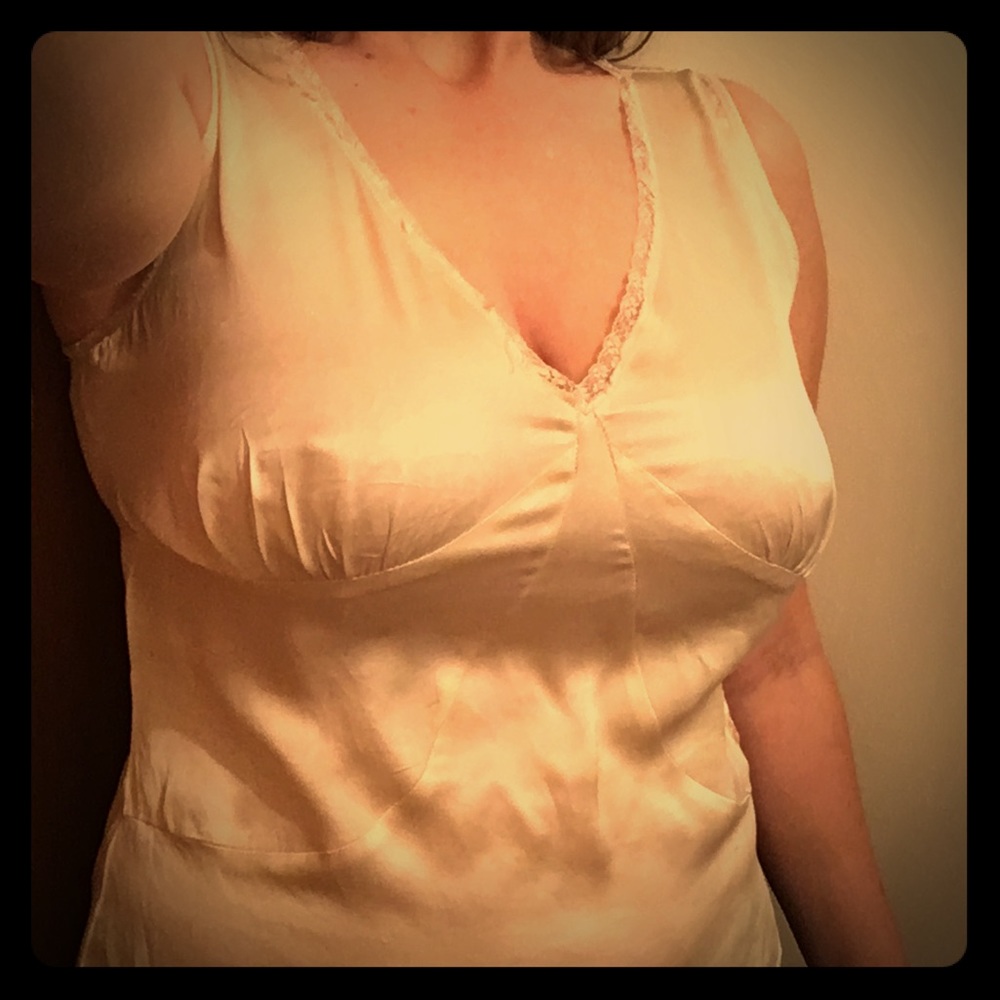 Lovely Cream Silk Camisole